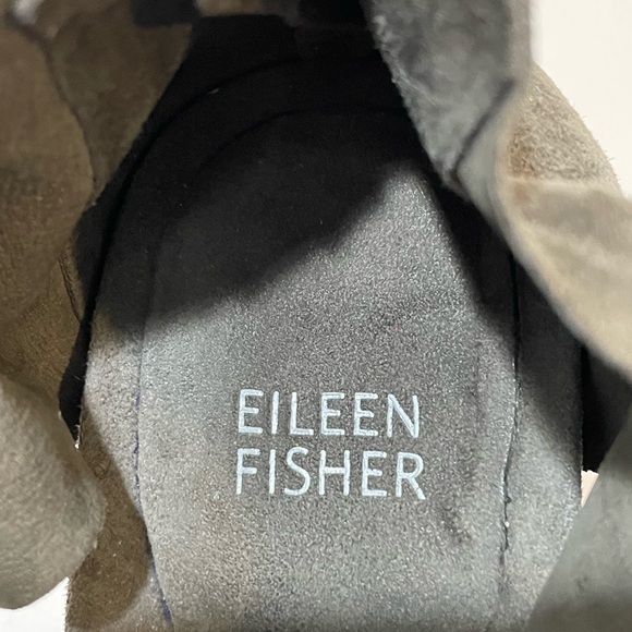 Eileen Fisher Draw Suede Platform Wedge Sandal with Dust Bag - Picture 2 of 16